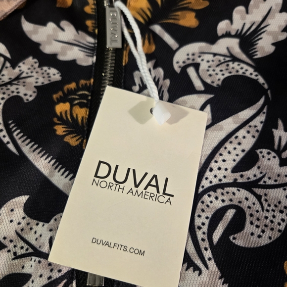 Men's Floral Polo Shirt - Black and‎ Yellow by Duval - Picture 2 of 4